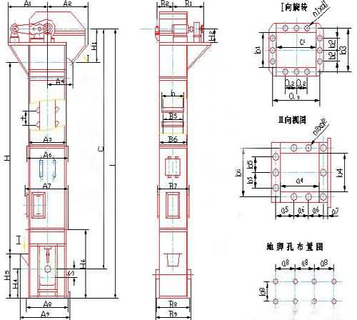 斗式提升機(jī)圖紙廠家展示