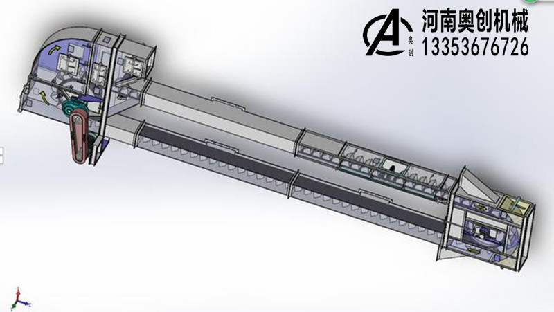 鏈斗升降機核心結(jié)構(gòu)三維建模圖紙