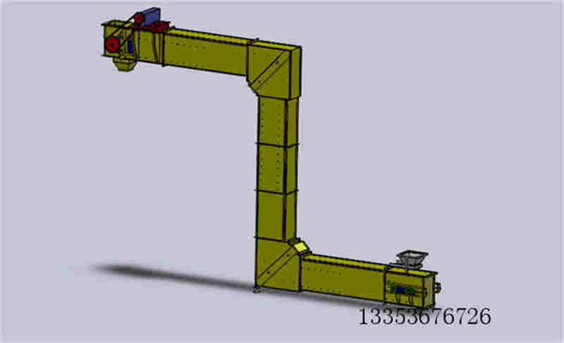 Z型提升機3d圖紙